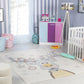 DANIESHA Kinderkamer Vloerkleed I Kindertapijt voor Jongens & Meisjes, Kruipmat, Speelkleed, Babykleed, Zacht- Meerkleurig, Blauw