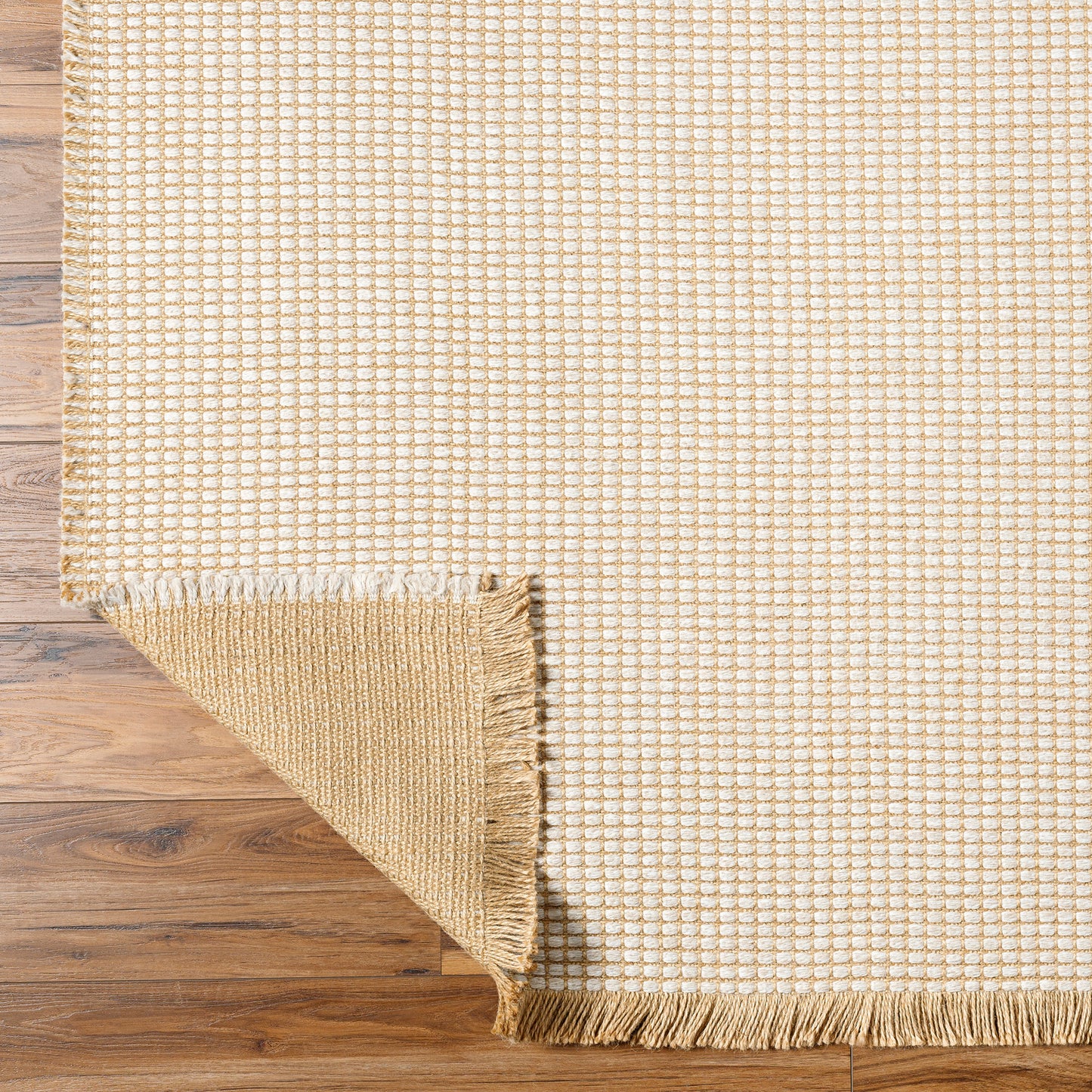 HENDY Jute Vloerkleed I Loper Gang, Hal- Woonkamer, Slaapkamer I Modern Boho Tapijt, Natuurlijke Vezels, Bestendig I LichtKastanje, Taupe