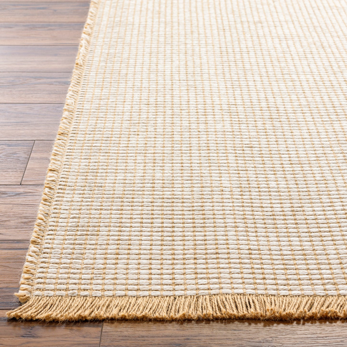 HENDY Jute Vloerkleed I Loper Gang, Hal- Woonkamer, Slaapkamer I Modern Boho Tapijt, Natuurlijke Vezels, Bestendig I LichtKastanje, Taupe