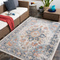 BISHOPHILL Buitenkleed I In & Outdoor Boho Weerbestendig Tapijt, Duurzaam, Terras, Balkon, Veranda, Keuken, Tuin I Blauw, Beige