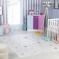 ELYCE Wasbar Kinderkamer Vloerkleed I Machinewasbaar Kindertapijt, Speelkleed, Babykleed, Zacht, Duurzaam- Meerkleurig, Beige