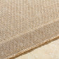 SABRENA Buitenkleed met Jute-Look I In & Outdoor Boho Weerbestendig Tapijt, Terras, Balkon, Veranda, Keuken, Tuin I Beige, Zwart