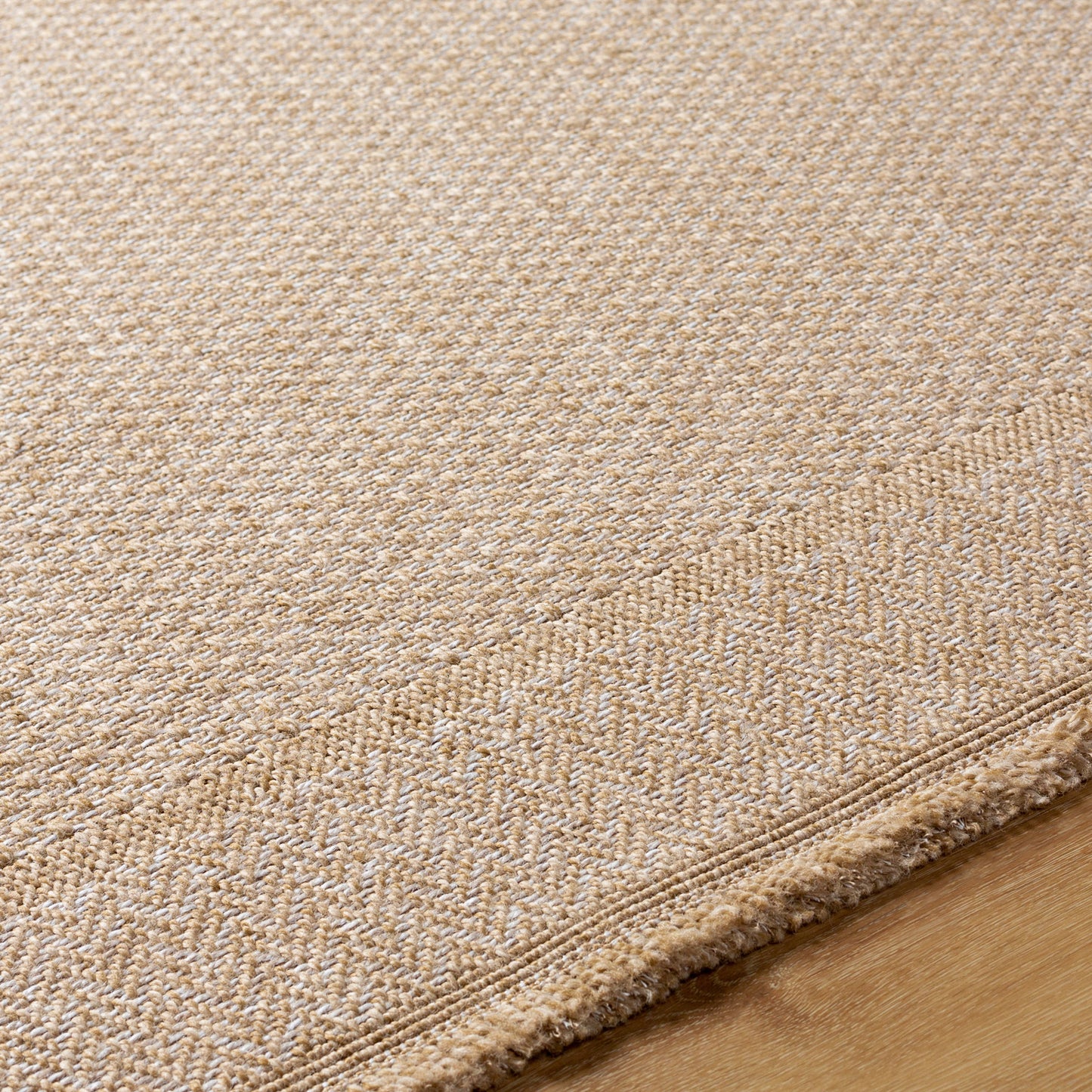 DONTAVIUS Buitenkleed met Jute-Look I In & Outdoor Boho Weerbestendig Tapijt, Duurzaam, Terras, Balkon, Veranda, Keuken, Tuin I Beige