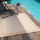 MARCHETTA Buitenkleed met Jute-Look I In & Outdoor Boho Weerbestendig Tapijt, Duurzaam, Terras, Balkon, Veranda, Keuken, Tuin I Beige