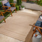 KELLOGG Buitenkleed met Jute-Look I In & Outdoor Boho Weerbestendig Tapijt, Terras, Balkon, Veranda, Keuken, Tuin I Beige, Ivoor